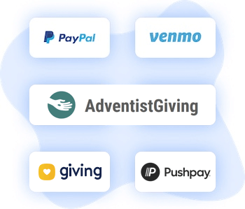 Connect7 supports various giving platforms